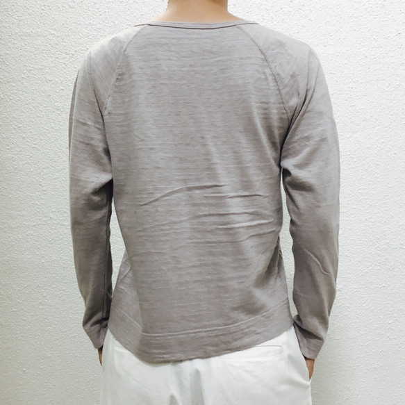 【免費送貨】Trofil Tenjiku皮革與貼片插肩袖剪裁和鋸[S尺寸]灰色 第5張的照片