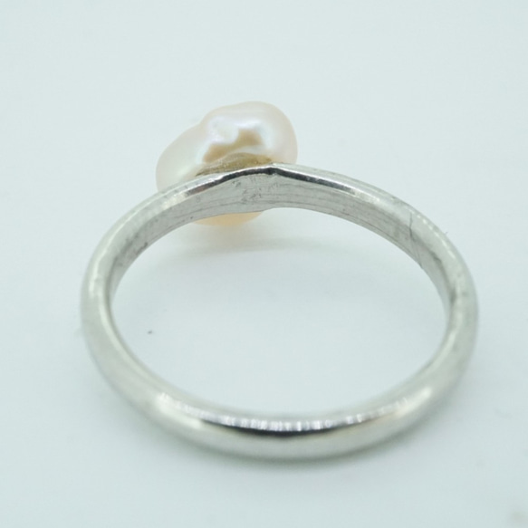 silver 淡水真珠 指輪 5枚目の画像