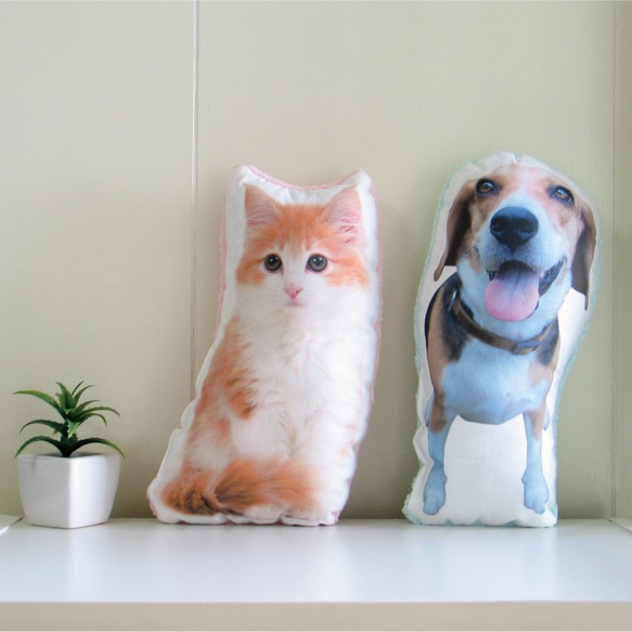 犬　猫　ペット　クッション　ぬいぐるみ　インテリア　メモリアル　プレゼント　オーダーメイド　画像　写真　名前　0702n 7枚目の画像