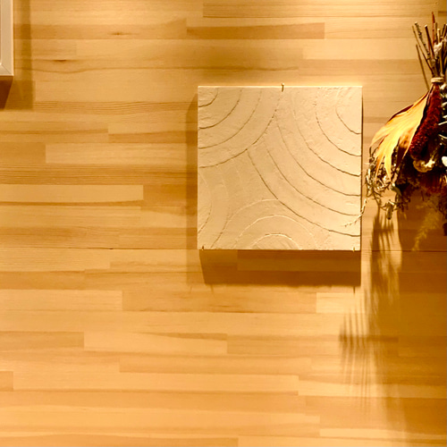 ZEN GARDEN』アートパネル 漆喰 ベージュ ホワイト 30cm×30cm