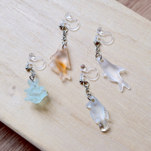 さかなピアス (ノンホールピアス) イヤリング・ノンホールピアス Az