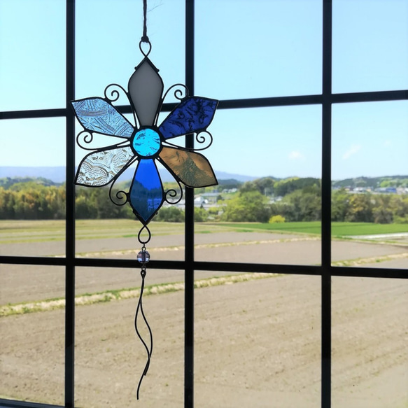 人気色 【4点セット】ステンドグラス 羽根オーナメント | mts-solutions.fr