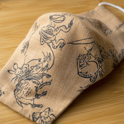 シックなグリーンの花柄エプロン-京都の縫製師手作り エプロン studio