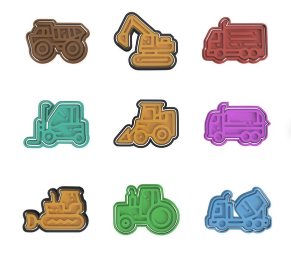 『働く車シリーズ・ダンプトラック』クッキー型・クッキーカッター　 3枚目の画像