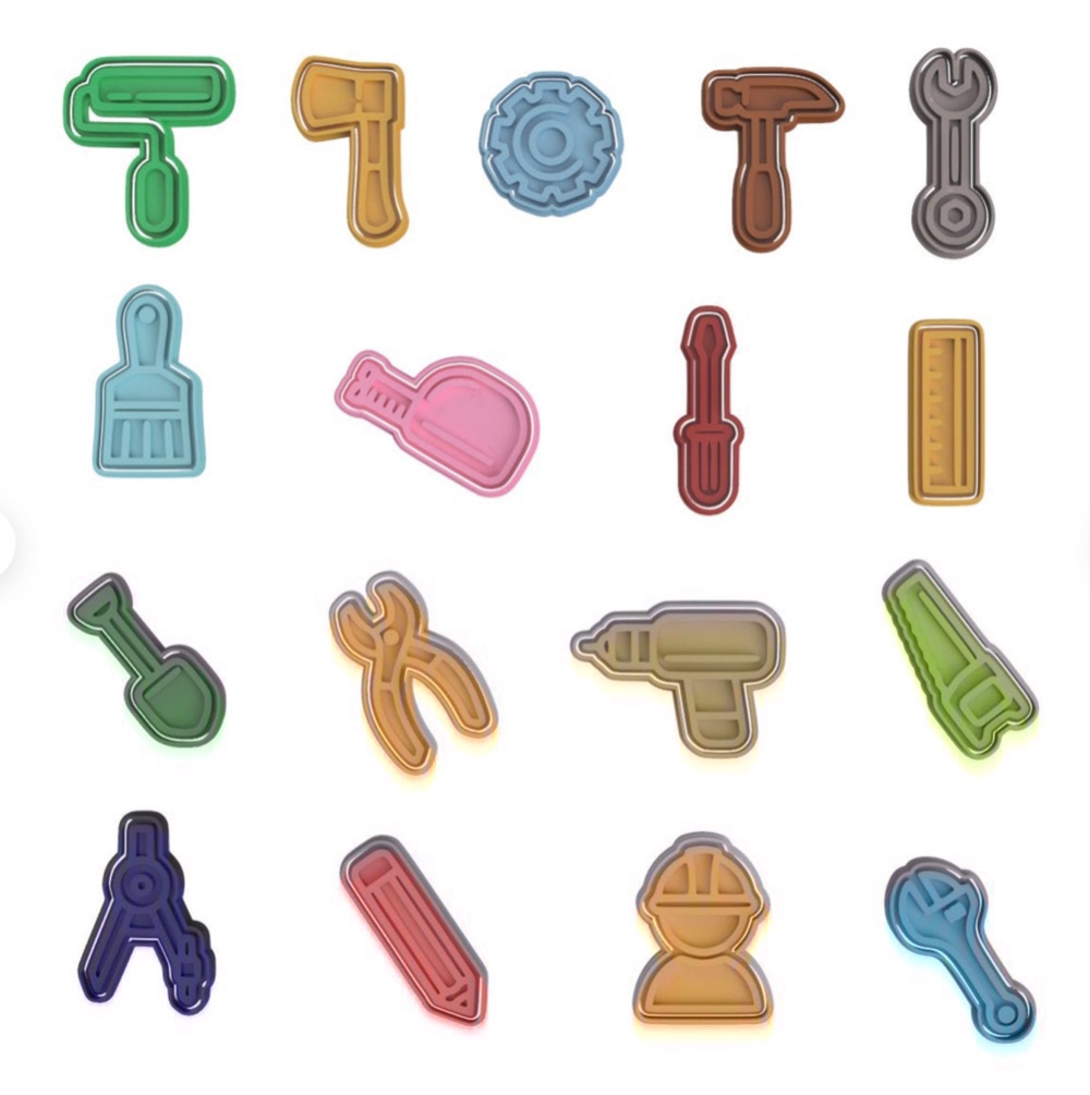 クッキーカッター・クッキー型　DIY道具シリーズ　『17種セット』