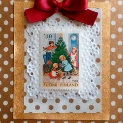 飾って楽しむ♪キャンバスフレームのクリスマス切手（フィンランド） 2枚目の画像
