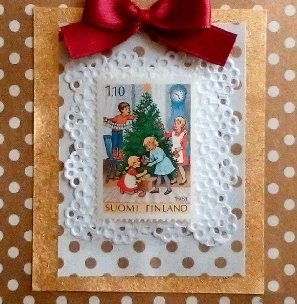 飾って楽しむ♪キャンバスフレームのクリスマス切手（フィンランド） 2枚目の画像