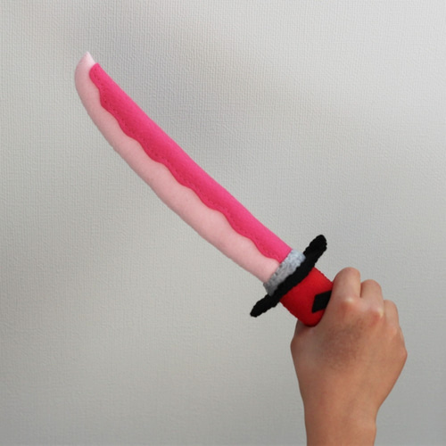 刀ごっこ】ピンク☆ごっこ遊び☆フェルトままごと おもちゃ・人形 fufu