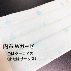 【2点以上送料無料】洗っても形崩れしにくい【しっかり４層プリーツマスクＭ】 3枚目の画像