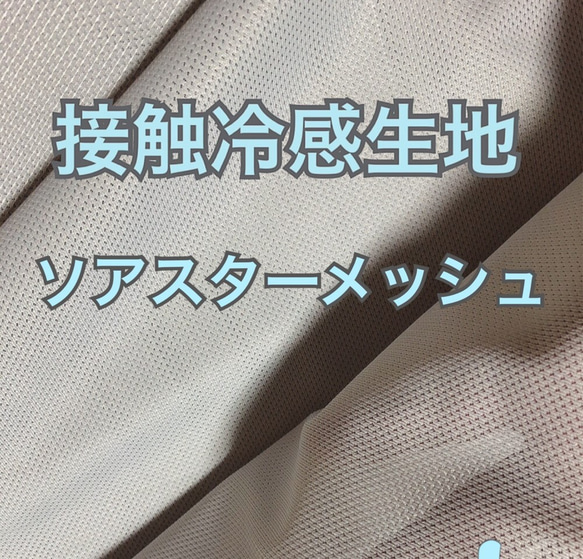 接触冷感生地　ソアスターメッシュ　ひんやり生地 1枚目の画像