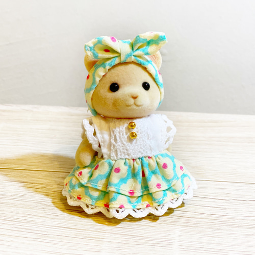 EPOCH - シルバニアファミリー 男の子女の子 お洋服セット バンダナ柄 ハンドメイド EPOCH - シルバニアファミリー 男の子女の子 お洋服セット