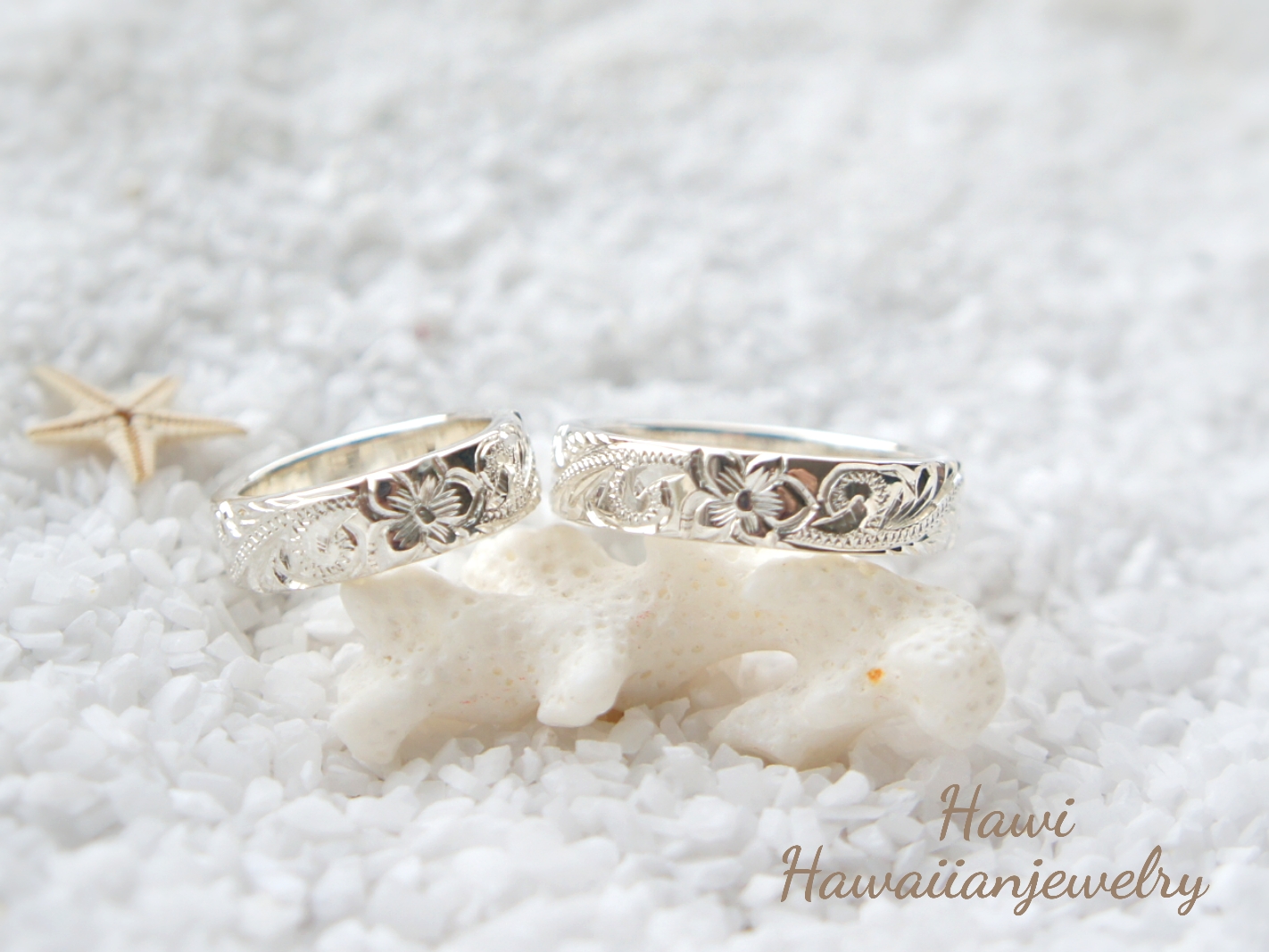 ハワイアンジュエリーペアリング(5mmフラット・Silver925)