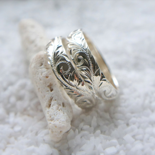 ハワイアンジュエリーペアリング(6mm・Silver) 指輪・リング