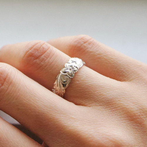 ワイキキ　指輪セット Amazon | リング 指輪 ハワイアンジュエリー ダブルリーフ