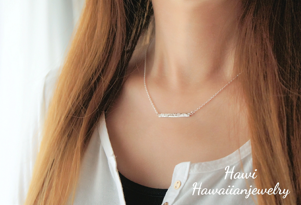 ハワイアンジュエリーバーネックレス(Silver925)