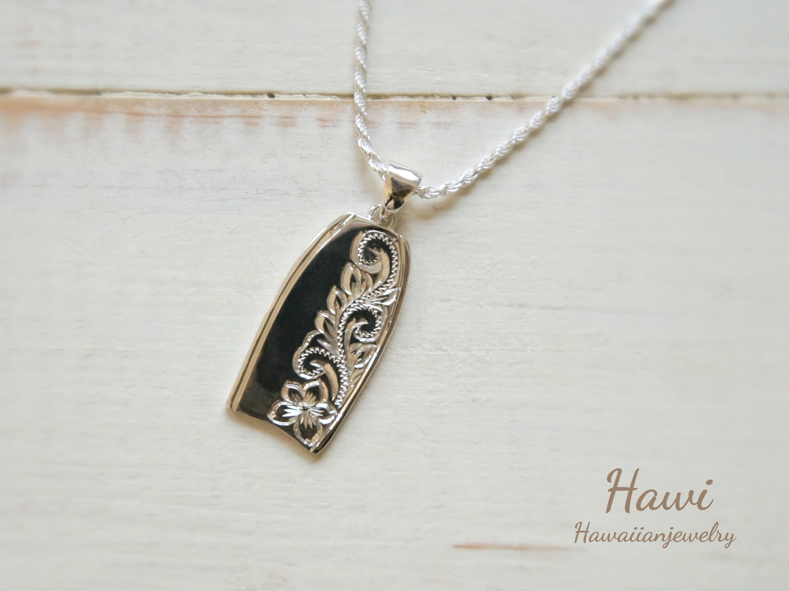 ハワイアンジュエリーペンダント(ボディボード・Silver925)