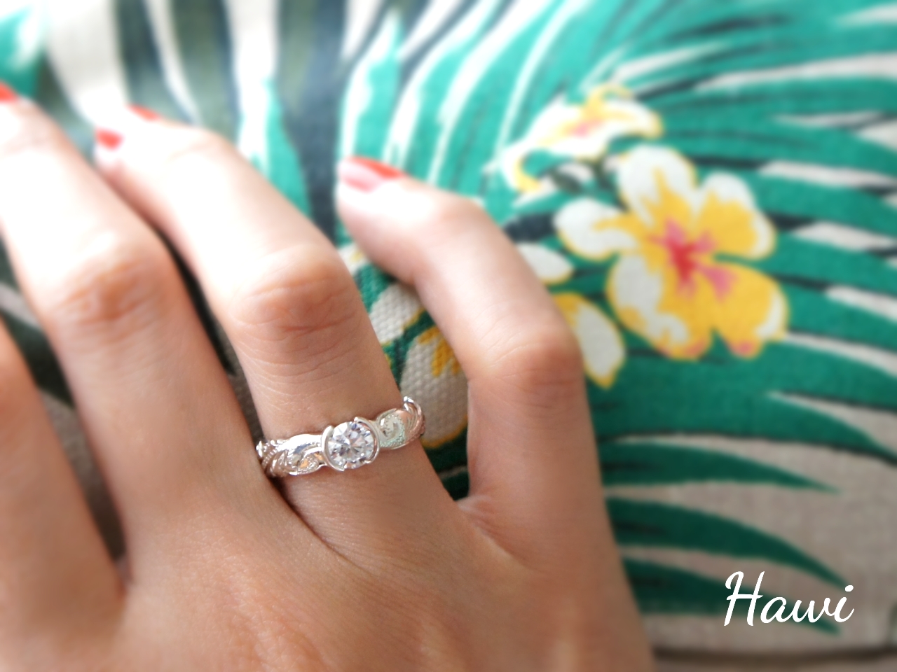 ハワイアンジュエリーストーンリング(5mm/B・Silver) 10,080円