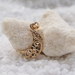 ハワイアンジュエリーペンダントトップのみ(三日月・K10) ネックレス