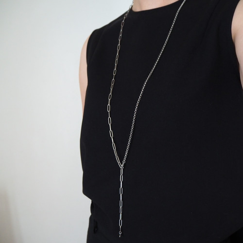 サージカルステンレス バイチェーン 95cm ロングネックレス