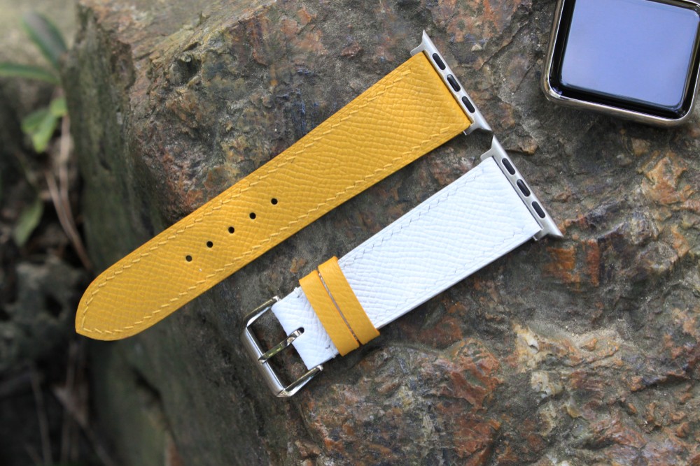 高級革使用Apple Watch レザーベルト 腕時計ベルト レザーバンド　腕時計バンドD5　高級金具付け