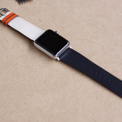 高級革使用Apple Watchレザーベルト 腕時計ベルト レザーバンド　腕時計バンド D2　高級金具付け 7枚目の画像