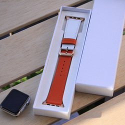 高級革使用 AppleWatchレザーベルト 腕時計ベルト レザーバンド　腕時計バンドD7 高級金具付け　 6枚目の画像