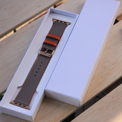高級革使用Apple Watchレザーベルト 腕時計ベルト レザーバンド　D8 高級金具付け 6枚目の画像
