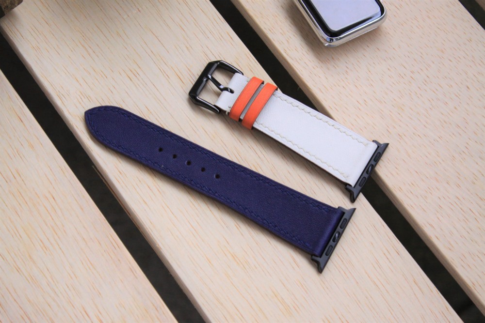 【高級革使用】Apple Watchレザーバンド レザーベルト 腕時計ベルト　D17　高級金具付け