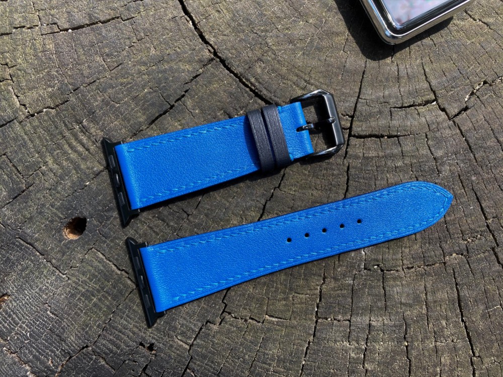 【受注製作】高級革使用Apple Watchレザーベルト 腕時計ベルト レザーバンド　腕時計バンド　D9　高級金具付け