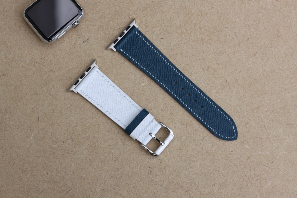 【級革使用】 AppleWatchレザーベルト 腕時計ベルト レザーバンド　高級金具付け D13