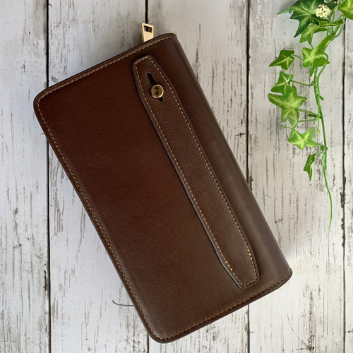 本革 ダブルファスナー メンズポーチ 大容量 長財布 ミニクラッチ