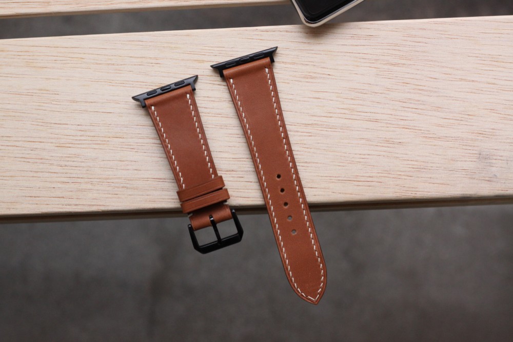 高級革使用Apple Watchレザーベルト レザーバンド　腕時計ベルト D23 高級金具付け