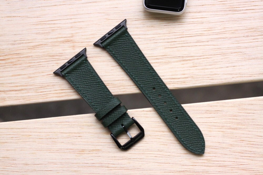 高級革使用Apple Watchレザーベルト レザーバンド　腕時計ベルト D24 高級金具付け