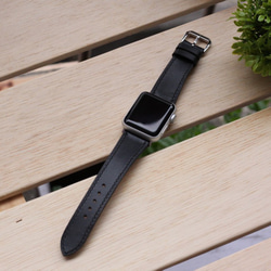 高級革使用Apple Watchレザーベルト レザーバンド　腕時計ベルト D26 高級金具付け 2枚目の画像