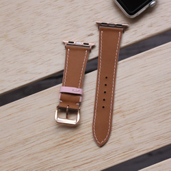 高級革使用AppleWatch 可愛い　レザーベルト　レザーバンド　腕時計ベルト  D27　高級金具付け 7枚目の画像