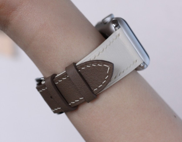 高級革使用Apple Watch可愛いレザーベルト　レザーベルト　腕時計ベルト D29 高級金具付け 1枚目の画像