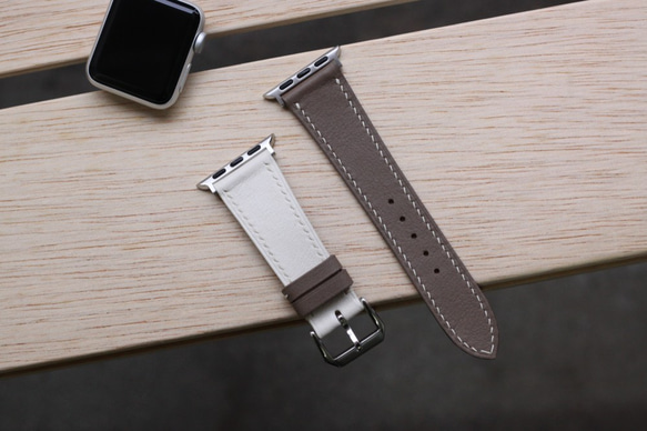 高級革使用Apple Watch可愛いレザーベルト　レザーベルト　腕時計ベルト D29 高級金具付け 5枚目の画像