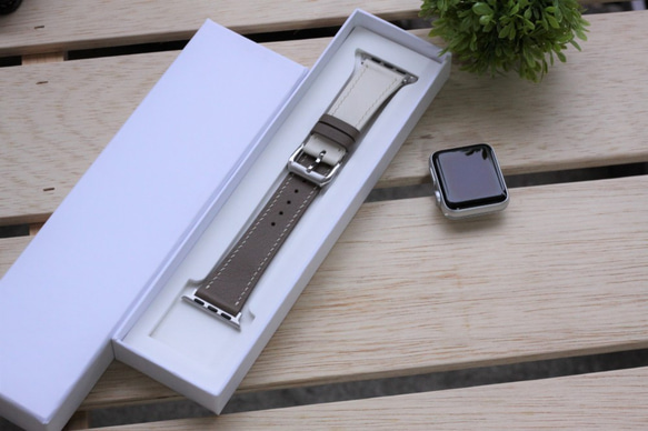 高級革使用Apple Watch可愛いレザーベルト　レザーベルト　腕時計ベルト D29 高級金具付け 6枚目の画像