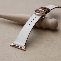 高級革使用Apple Watch　可愛いレザーベルト　腕時計ベルト　レザーバンドD37 高級金具付け 5枚目の画像