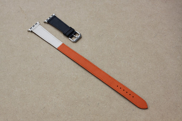 【新作】高級革使用Apple Watch重巻きタイプレザーベルト レザーバンド　腕時計ベルト L2 高級金具付け 7枚目の画像