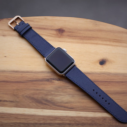高級革使用Apple Watchレザーバンド レザーベルト 腕時計ベルト　腕時計バンド　D40 高級金具付け 2枚目の画像