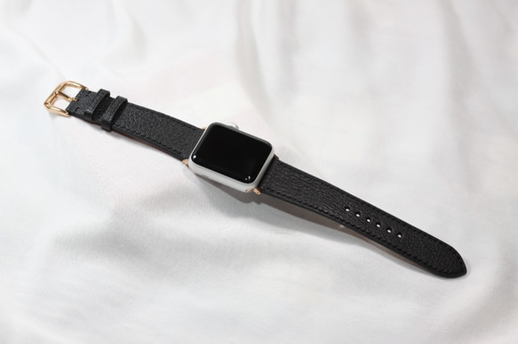 【高級山羊革使用】Apple Watchベルト・レザーベルト　フランス産高級山羊革 レザー バンド D53　時計ベルト 3枚目の画像