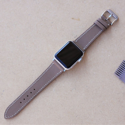 高級革使用Apple Watchレザーベルト　時計ベルト　レザーバンド　D64 高級金具付け・すぐに発送 6枚目の画像