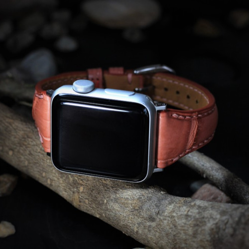 Apple Watch 本革クロコダイルバンド ⭐️フルオーダー スムース