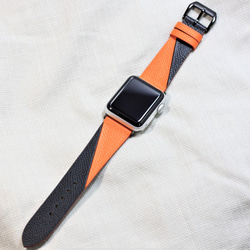 高級革使用Apple Watchエプソンレザーバンド　時計ベルト　レザーベルト D42  高級金具付け 5枚目の画像