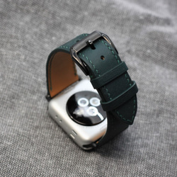 【新作】高級革使用Apple Watchレザーベルト　レザーバンド　時計ベルト　バンド D62 高級金具付け 2枚目の画像