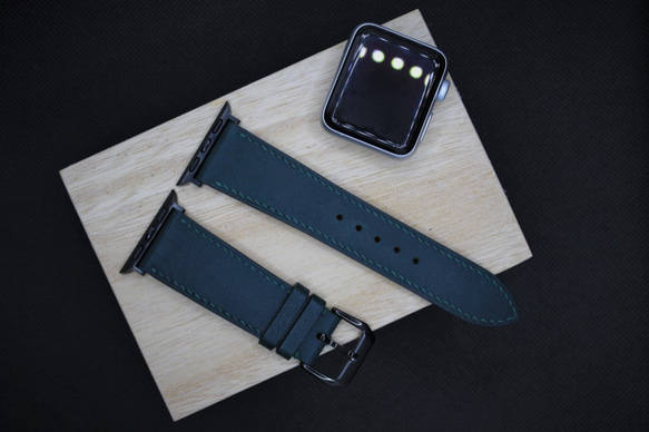 【新作】高級革使用Apple Watchレザーベルト　レザーバンド　時計ベルト　バンド D62 高級金具付け 7枚目の画像