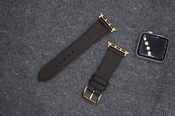 【新作】高級革使用Apple Watchエプソンレザーバンド レザーベルト 時計ベルト 腕時計バンドD44 高級金具付け 4枚目の画像
