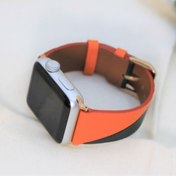 高級革使用Apple Watchエプソンレザーバンド　腕時計ベルト 時計ベルト　D43 高級金具付け 1枚目の画像