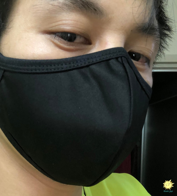 10枚セット　黒カッコイイ　水着素材　立体マスク 　【配送料無料】 6枚目の画像